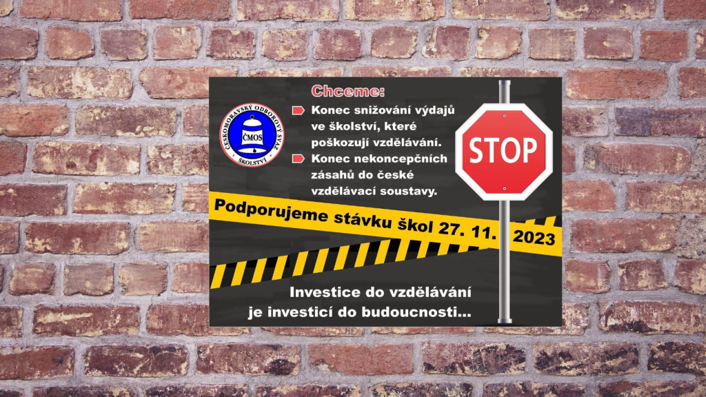 DDM Bílina podporuje stávku 27. 11. 2023