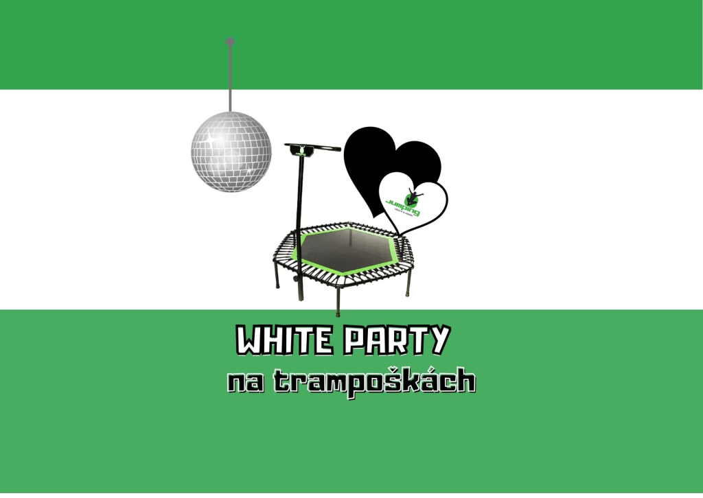 White párty na trampoškách