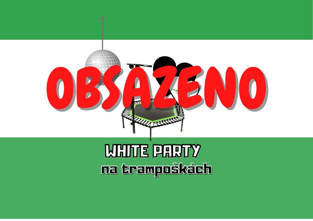 White párty na trampoškách