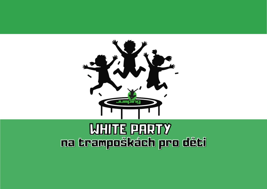 WHITE párty na trampoškách pro děti